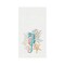 Seahorse And Coral Embroidered Waffle Weave Cotton Kitchen Towel
